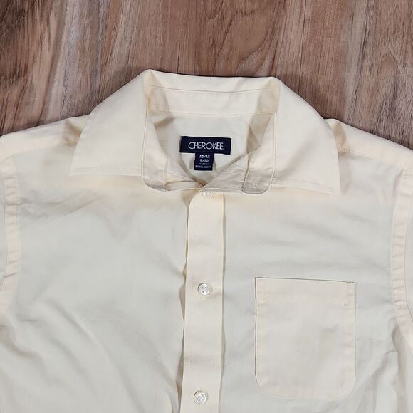 🧡FREE w/Purchase Cherokee Yellow Buttoned Long Sleeve Shirt Medium - Picture 3 of 11